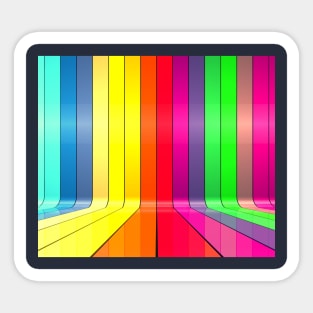 Line color minimalism Simple Sticker